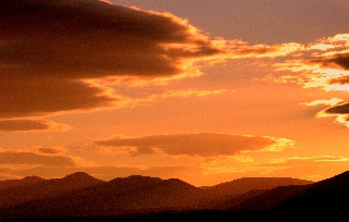 splendido cielo arancione